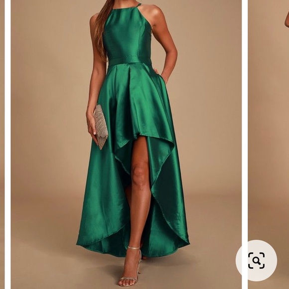 Lulus Dresses & Skirts - Small Lulu’s Emerald Green High-Low Dress
